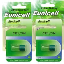 Image of EUNICELL CR2, CR1/3N Lithium Button Batteries *UK* Lithium-Ion Photo LONG EXPIRY