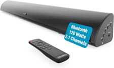 Image of MAJORITY Bluetooth Sound Bar for TV | Built-In Subwoofer, 120 Watts 2.1 Channel 