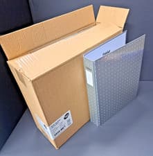 Image of BOX of 10x PUKKA QUALITY A4 2 RING 25mm RING BINDER BINDERS FILES FOLDERS SILVER