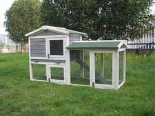 Image of RABBIT / GUINEA PIG HUTCH HUTCHES RUN RUNS BUNNY BUSINESS THE GROVE GREY ED