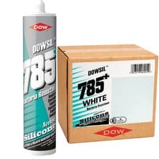 Image of DOWSIL 785 Sanitary Acetoxy Silicone Sealant – White – Box of 6 (310ml)