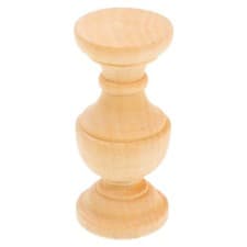 Image of Unpainted Wood Spindles Balusters for Indoor Stairs Deck Railing Kit