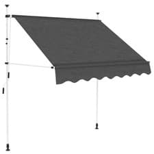 Image of Garden Retractable Manual Awning Canopy Sun Shade Shelter