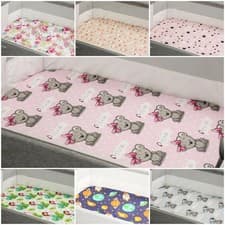 Image of FITTED SHEET compatible with bedside crib JOIE ROOMIE GLIDE cars flowers animals