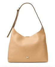Image of New $248 MICHAEL KORS JUNIE MD HOBO in Pebbled Leather in Butternut Women's NWT