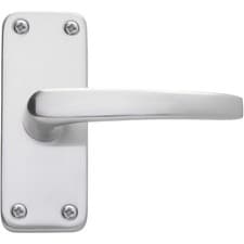 Image of Eclipse Aluminium Contract Lever Latch Door Handle Set Satin Anodised Aluminium