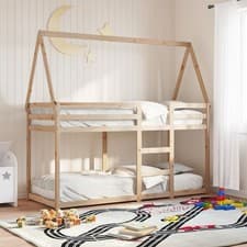 Image of Bunk Bed without Mattress 80x200 cm Solid Wood Pine