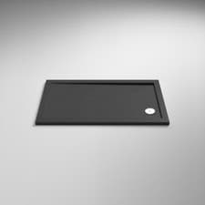 Image of Hudson Reed Slate Grey Rectangular Shower Trays Modern Style Bathroom Slimline