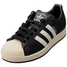 Image of adidas Superstar Ii Unisex Fashion Trainers in Black White - 9 UK