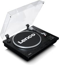 Image of Lenco LS-55bk Turntable Bluetooth USB MP3 Player-Encoder Black #1
