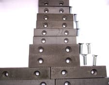 Image of New hardened jaws for Record vices, No.1, No.2, No.3, No.4, No.5, No.6. FREEPOST