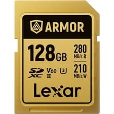 Image of Lexar 128GB ARMOR GOLD UHS-II SDXC Memory Card