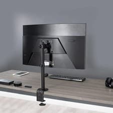 Image of Vivo Single Monitor Adjustable Tilt Desk Mount Stand for 1 LCD Screen up to 32in