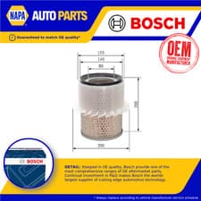 Image of Air Filter 1987429186 Bosch MD620563 MR239466 MR323849 MR323949 MZ311786 S9186