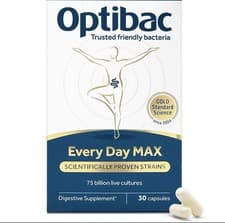 Image of Optibac Probiotics Every Day Max 30 Capsules 75 billion live cultures