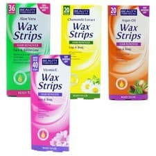 Image of Beauty Formulas Hair Removal Waxing Strips Face and Bikini Ready To Use