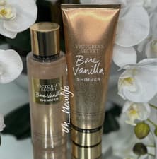 Image of Victoria’s Secret Bare Vanilla Shimmer Mist Spray 250ml and Body Lotion Set BN