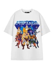 Image of Masters of the Universe White Group Short Sleeved T-Shirt Mens
