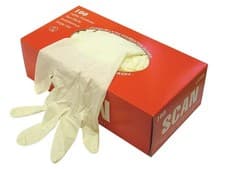 Image of Scan - Latex Gloves - Medium (Box 100)