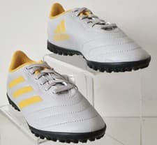 Image of Adidas KIDS Goletto V111 TF Jr AstroTurf Football Boots Grey ID2145 Size UK 3
