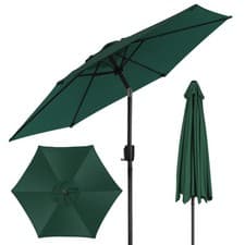 Image of 2M Large Parasol Garden Table Sun Shade Canopy Patio Outdoor Umbrella Crank Tilt