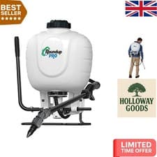 Image of Heavy-Duty Manual Backpack Sprayer - 4 Gallon with Adjustable Straps & Nozzles