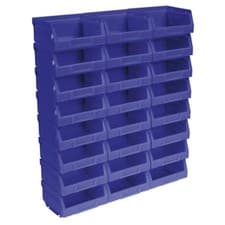 Image of Sealey Tps124B Plastic Storage Bin 103 X 85 X 53Mm - Blue Pack Of 24