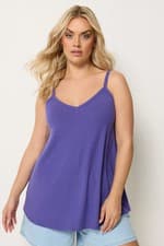 Image of Yours Curve Plus Size Womens Vest Top