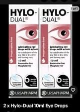 Image of Hylo-Dual Eye Drops 10ml, Pack of 2