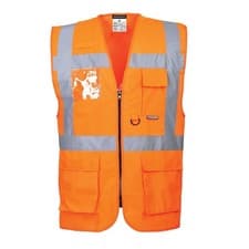 Image of Portwest Berlin Hi-Vis Executive Vest Lightweight Reflective S476