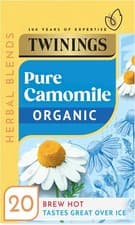 Image of Twinings Organic Camomile x20 Tea Bags, 30g