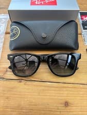 Image of Ray-Ban Wayfarer Sunglasses RB2140 50/22 Black Frame Grey Gradient Lens