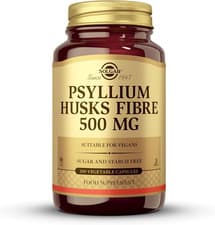 Image of Solgar Psyllium Husks Fibre 500 Mg Vegetable Capsules - Pack of 200 - High in So