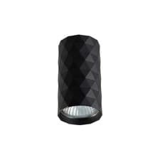 Image of GLAMOUR Black Round Surface Mounted Ceiling Light Downlight GU10