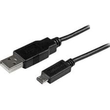 Image of Startech 2M Mobile Charge Sync Usb To Slim Micro Usb Cable Smartphones & Tablets