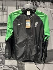 Image of Nike Liverpool Repel AWF Jacket Mens - Zip Pockets - Size Medium - Black Green