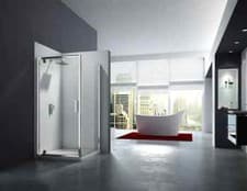 Image of Merlyn 6 Series Pivot Shower Door in 4 Sizes Chrome Finish