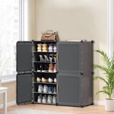 Image of 6 8 9 Tier Cabinet Storage Organiser Shoe Rack Stand Holds Multi Pairs Dustproof