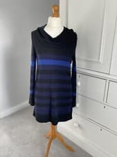 Image of BNWOT MARCCAIN SPORT soft wool alpaca knit hooded tunic dress sz N4 UK14 RRP£240