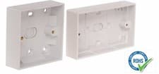 Image of PREMIUM 2Gang 25mm Double Surface Mount Pattress Back Box Wall Socket PlugSwitch