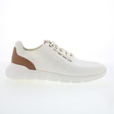 Image of Rockport Jaimson RMJAIMSON Mens White Canvas Lifestyle Trainers Shoes