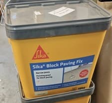 Image of Sika Block Paving Fix Moisture Curing Jointing Compound Narrow Paving Buff 15KG