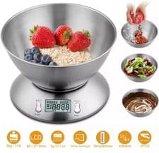 Image of 5KG Digital Kitchen Scales Cooking Food Weighing Weight Electronic Scale W/ Bowl