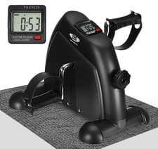 Image of Portable Mini Exercise Bike Pedal Exerciser Arm Leg Cycle Machine Resistance