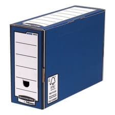 Image of Bankers Box Premium Transfer File 127 mm Blue Pack of 10