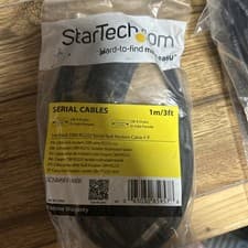Image of StarTech.com 3m Black DB9 RS232 Serial Null Modem Cable F/F - DB9 Female to Fema