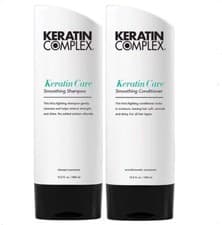 Image of Keratin Complex Care Frizz-Fighting Smoothing Shampoo & Conditioner | 400 ml x 2