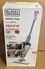 Image of Black and Decker 1600W Steam Mop + Detachable Steamitt BHSM166DSM + 11 Accessory