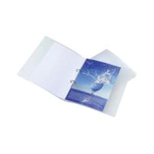 Image of Rapesco Eco 25mm Two-Ring Binder A4 Clear Stationery Folder Pack of 10 1045