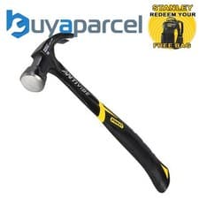 Image of Stanley FMHT1-51275 Fatmax 16oz Anti Vibe Steel Claw Hammer 1-51-275 STA151275